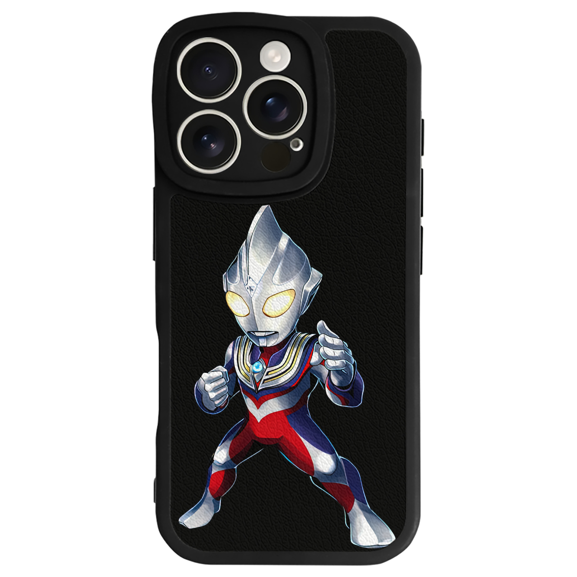 （画像用） ウルトラマン Ultraman 【iPhone 16シリーズ対応】シリコンスマホケース（レザー調） 材質：シリコン